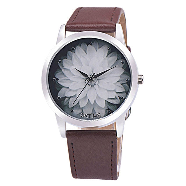 Casual flower-shaped watch